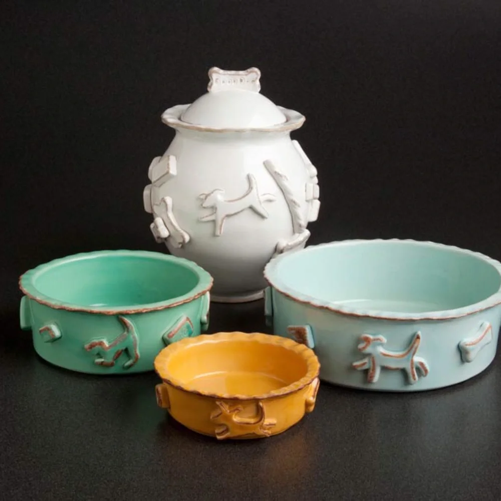 Carmel Ceramica Dog Bowl